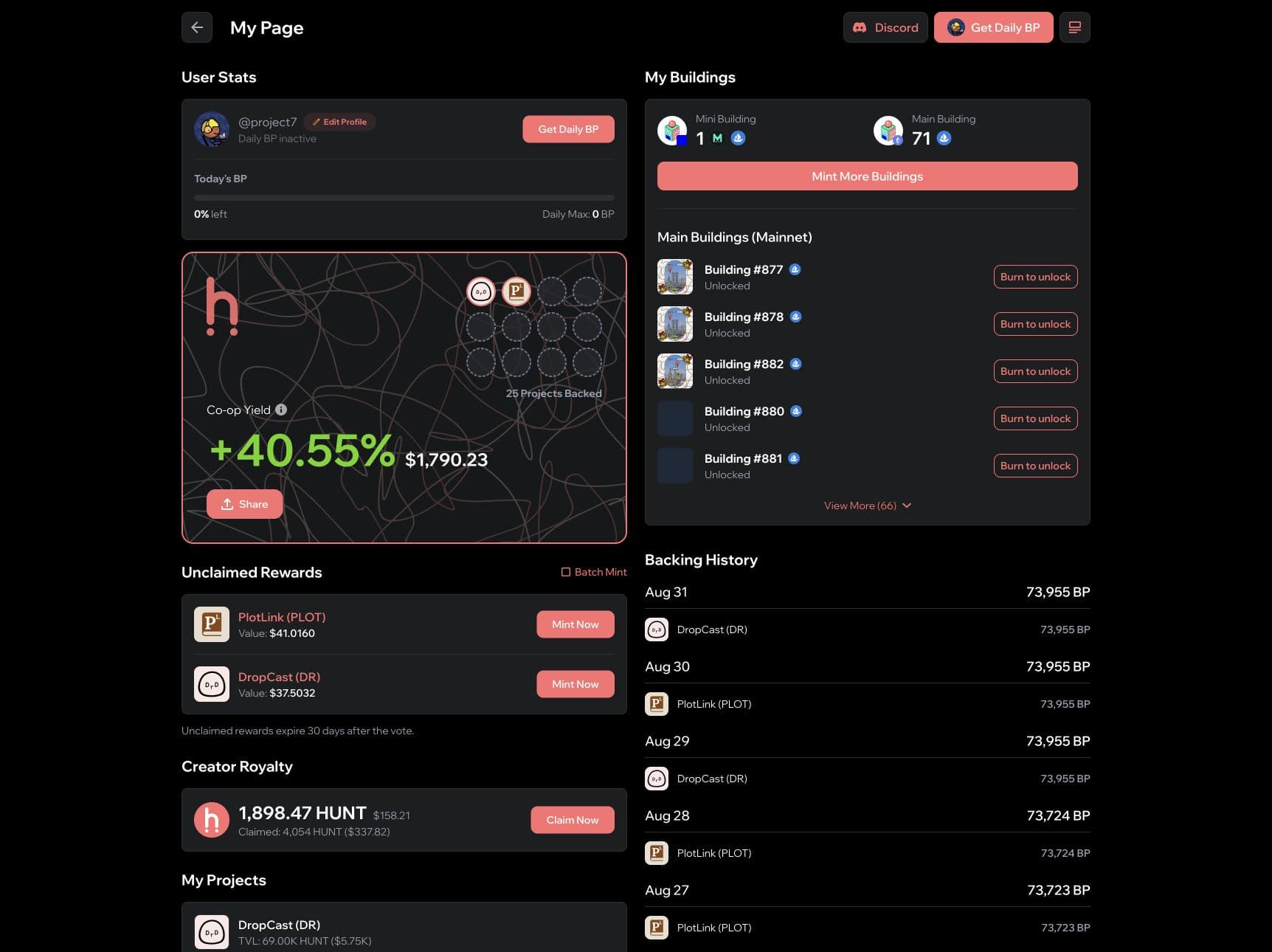 Hunt Town Co-op screen 2