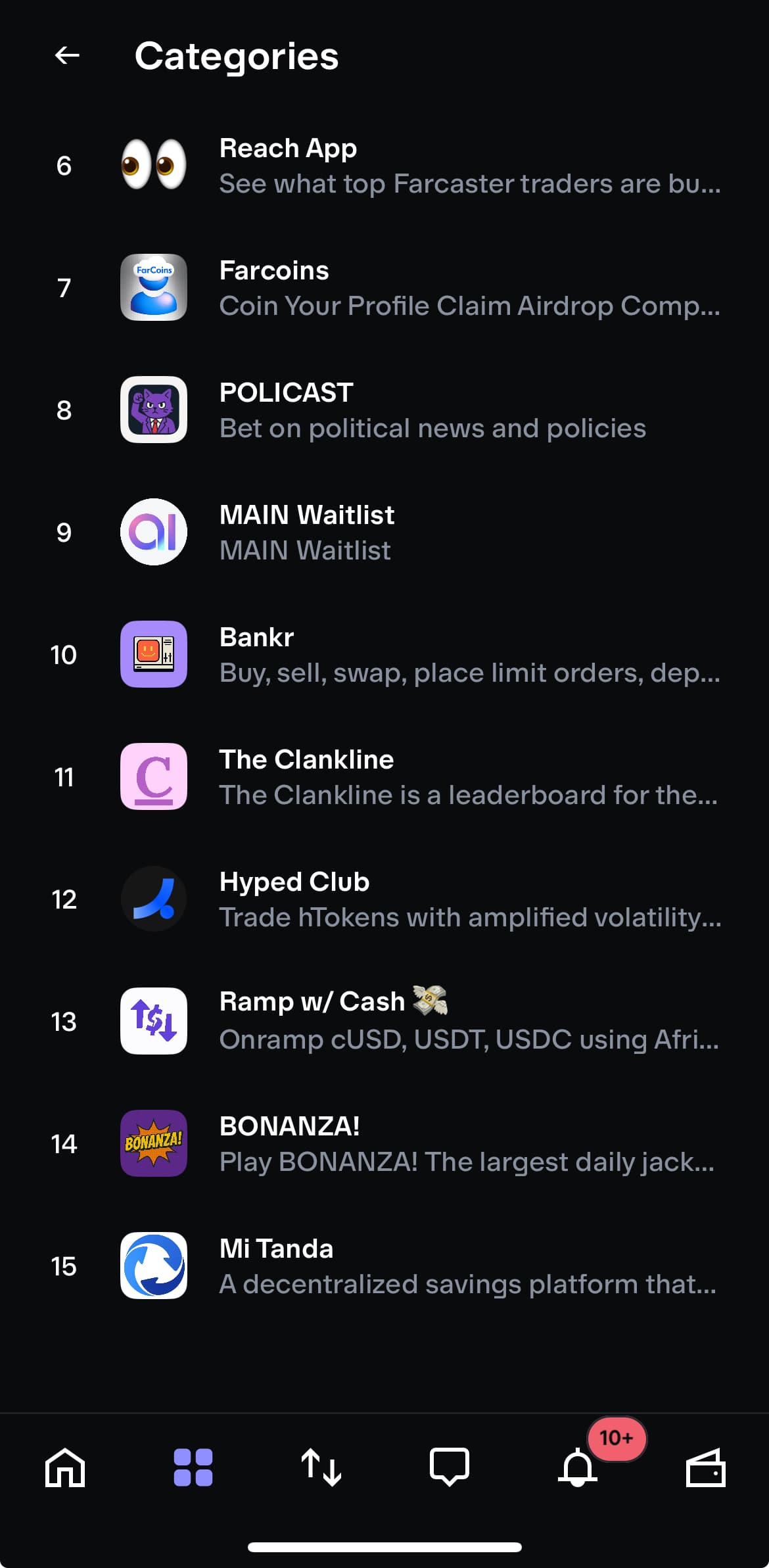 Hyped.club screen 4