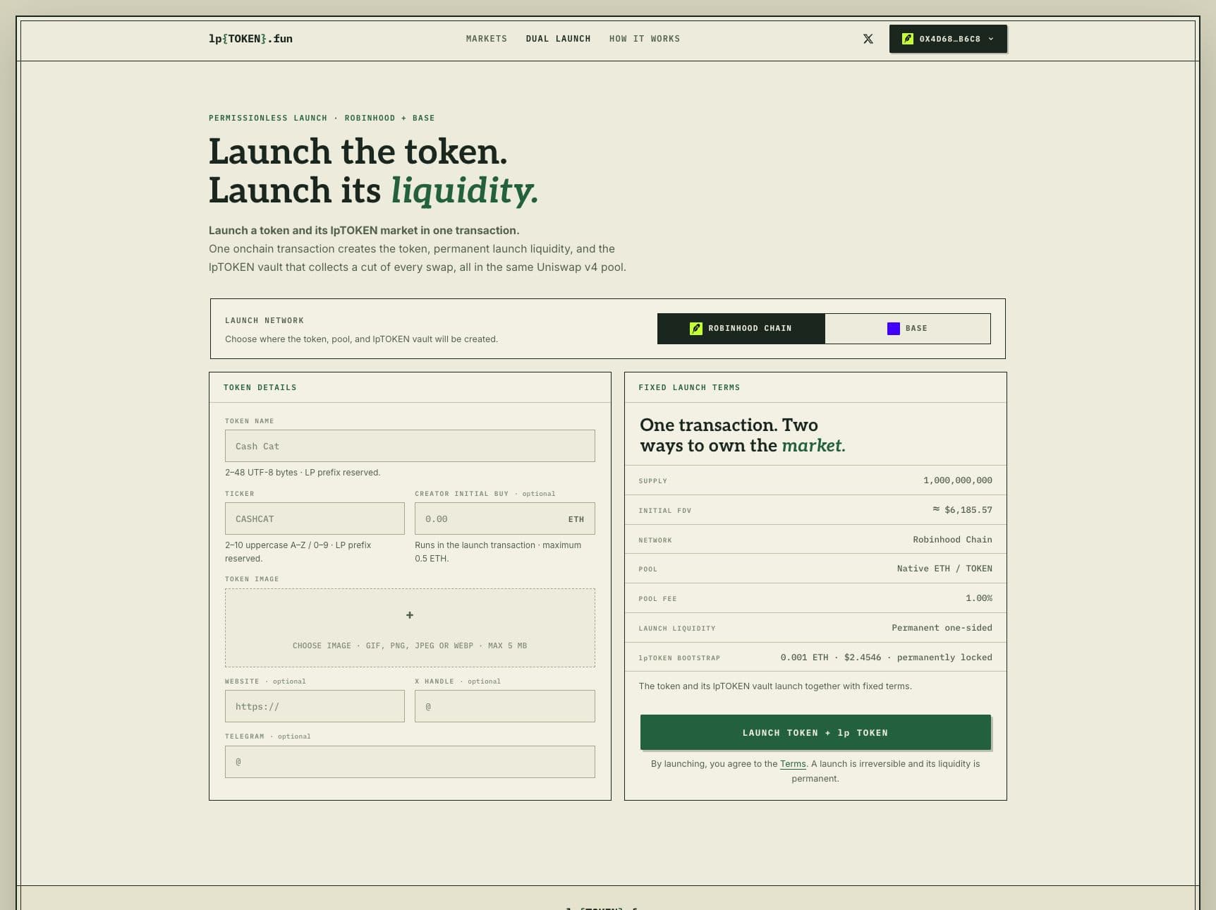 lpTOKEN.fun screen 4