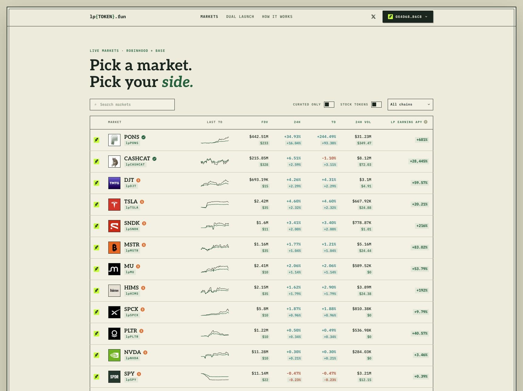 lpTOKEN.fun screen 3