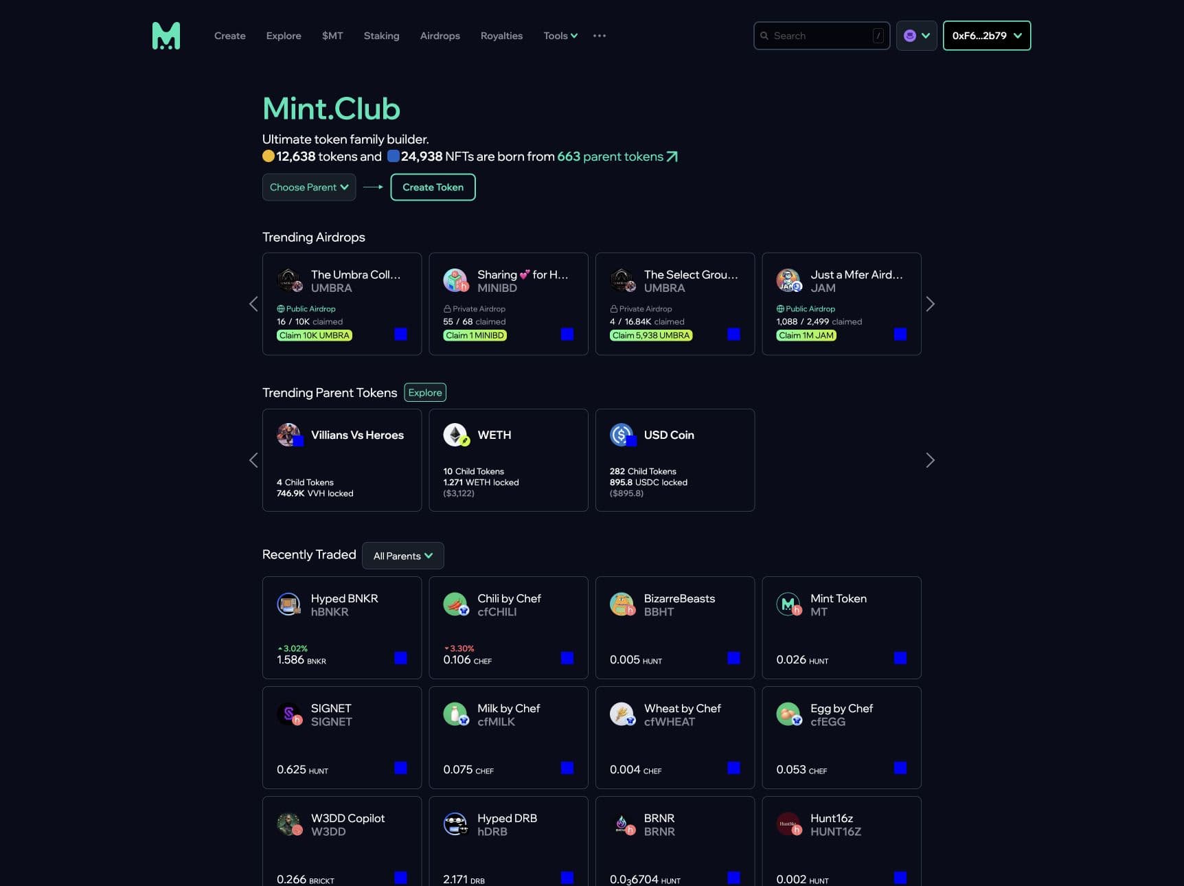Mint Club product screen 1